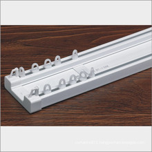 ceiling or wall window pvc double curtain rail pvc